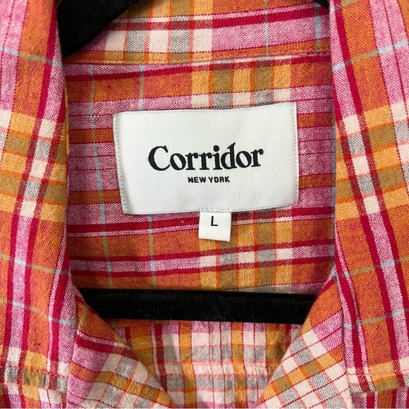 NWT Corridor NYC Vibrant Pink Summer Shirt - Size L - Picture 4 of 12